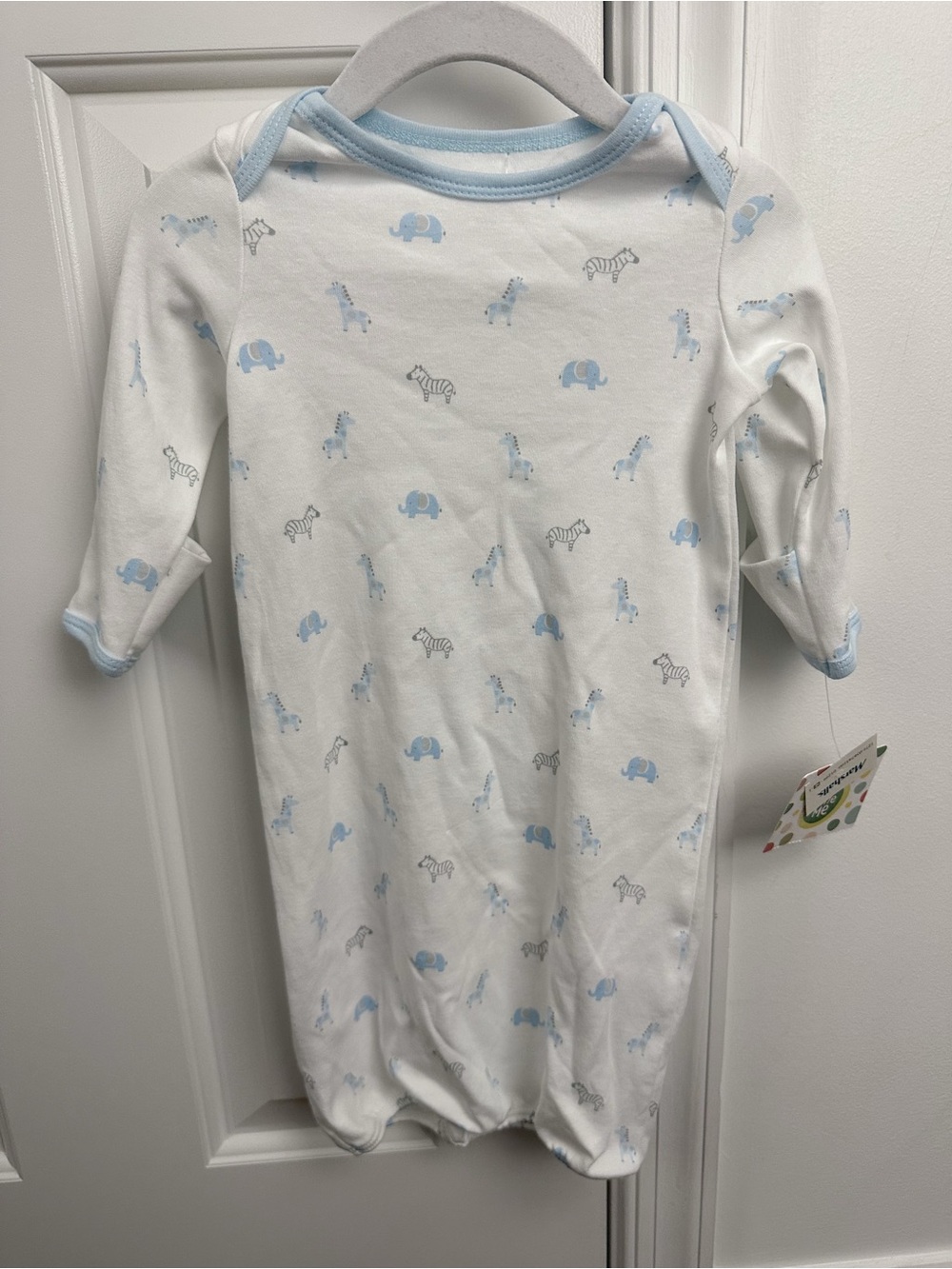 Little me baby boy gown 0-3m nwt